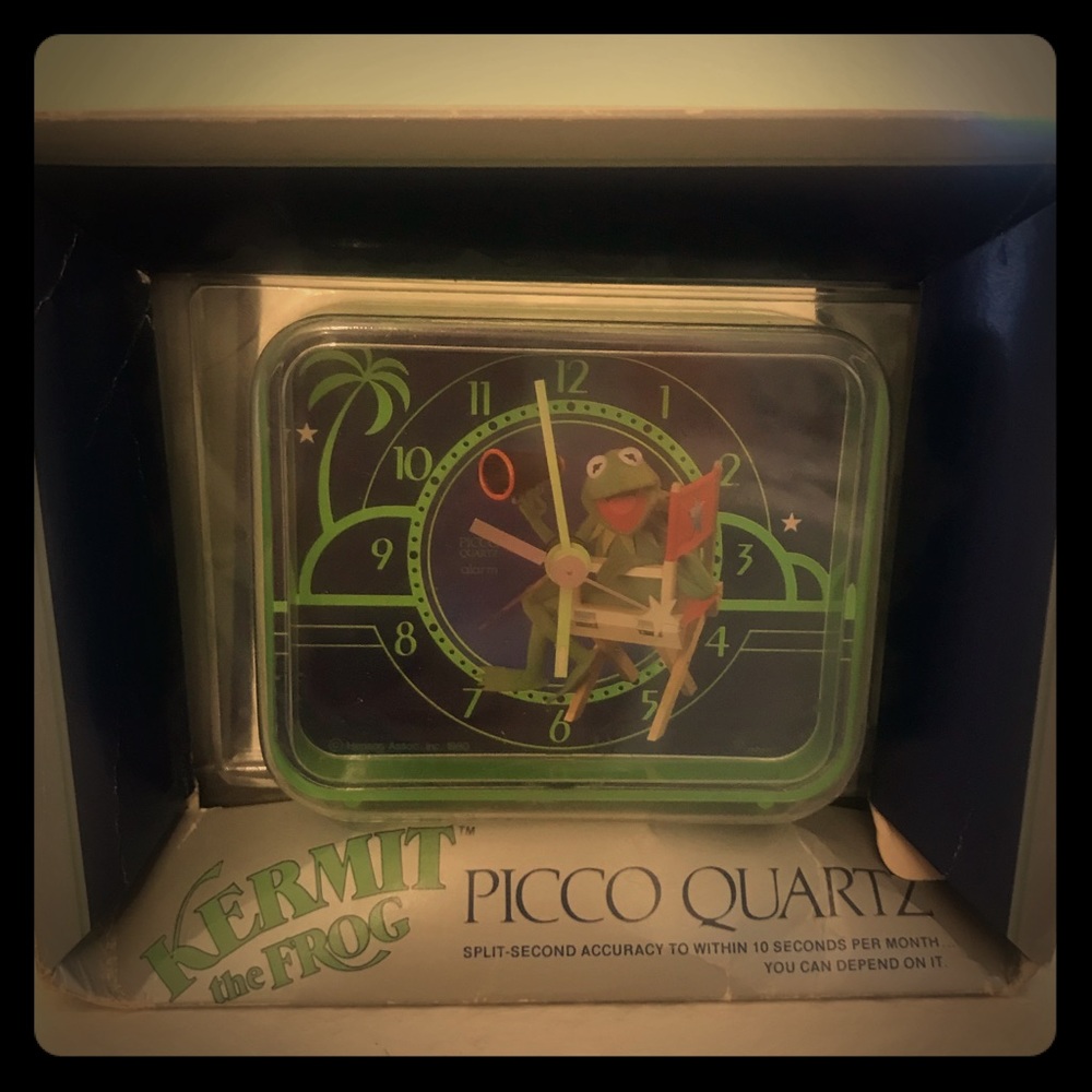 Vintage Kermit the frog alarm clock